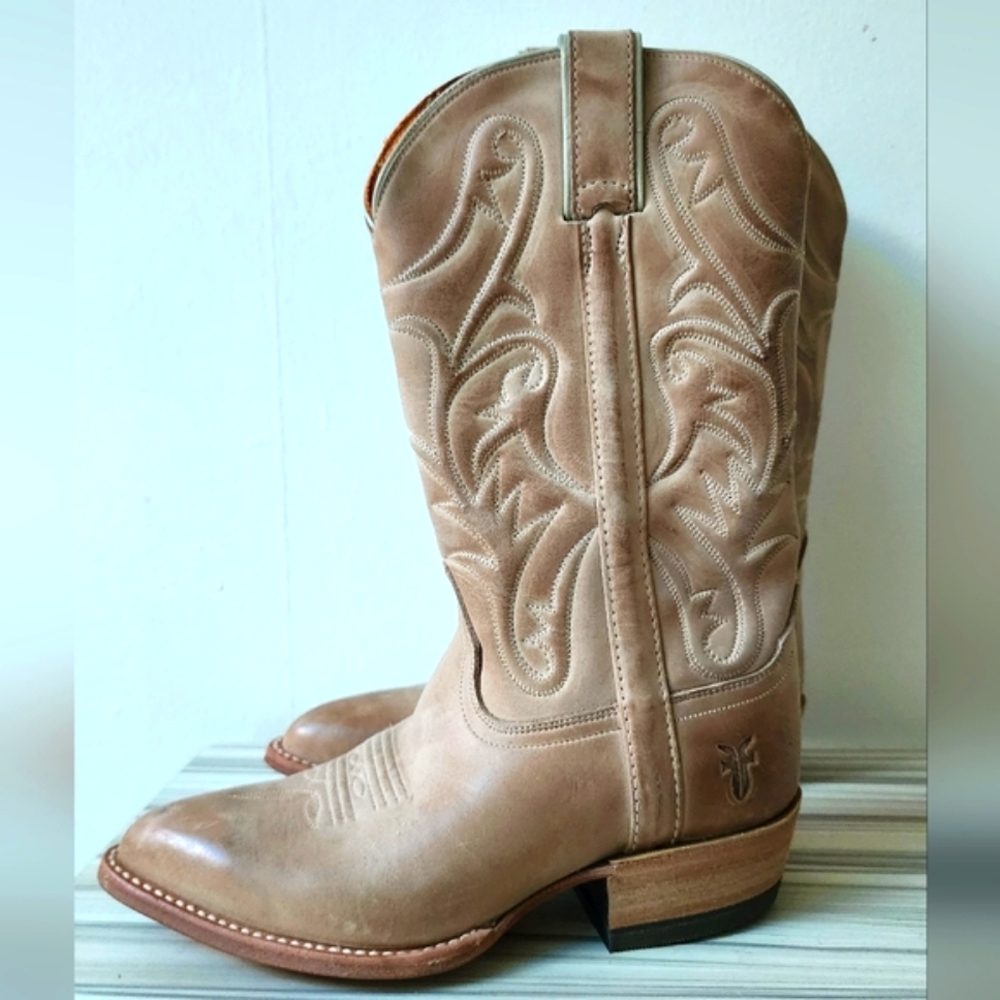 Frye Western Leather Boots Size 7
